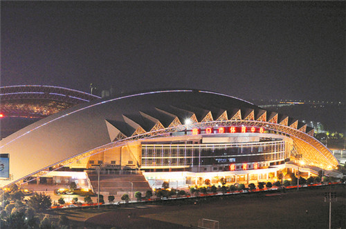 東新區(qū)夜色璀璨，如詩如畫