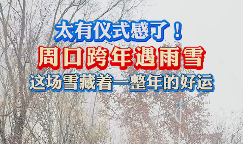 太有儀式感了！周口跨年遇雨雪 這場雪藏著一整年的好運